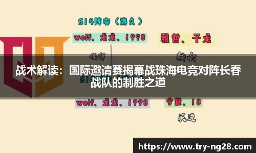 战术解读：国际邀请赛揭幕战珠海电竞对阵长春战队的制胜之道